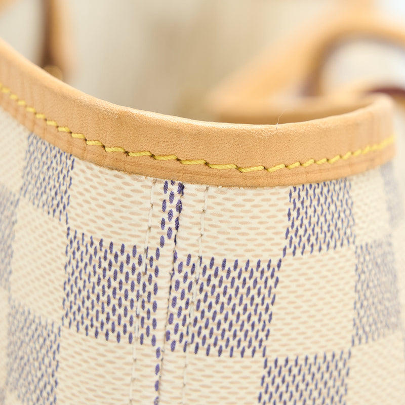 Louis Vuitton Neverfull MM Damier Azur Canvas GHW
