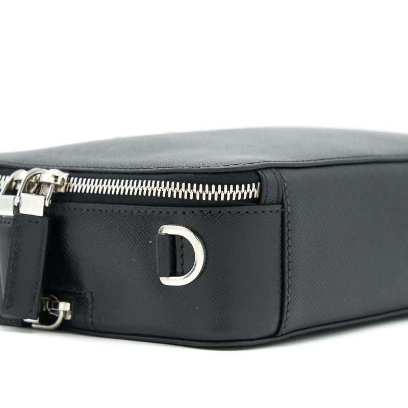 Prada Crossbody Camera Bag Black SHW