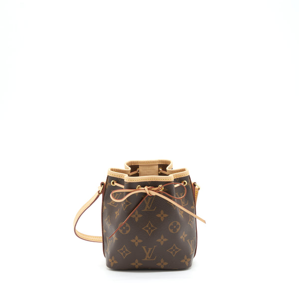 Louis Vuitton Nano Noe Monogram Canvas GHW