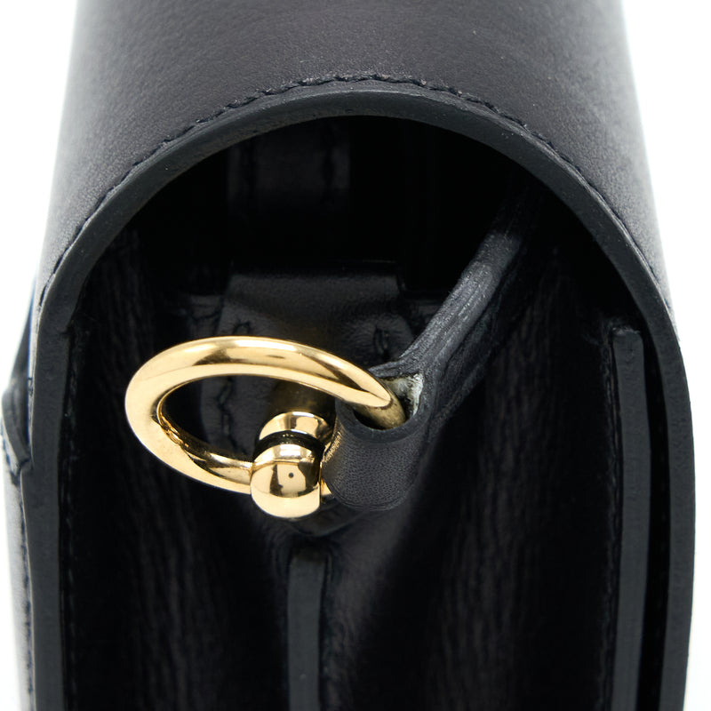 Hermes Mini Roulis Evergrain Black GHW Stamp Y