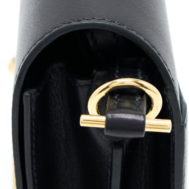 Hermes Mini Roulis Evergrain Black GHW Stamp Y