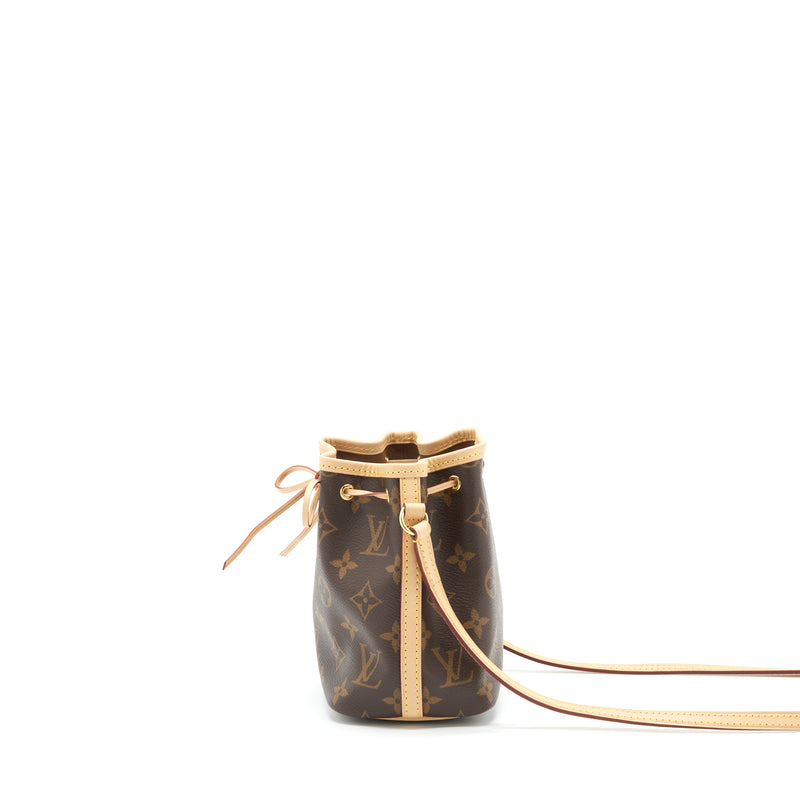 Louis Vuitton Nano Noe Monogram Canvas GHW