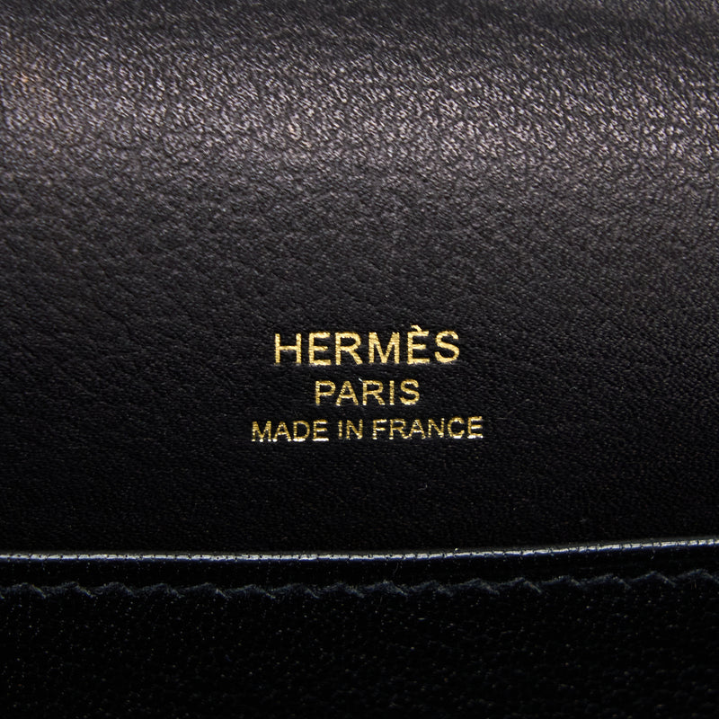 Hermes Mini Roulis Evergrain Black GHW Stamp Y