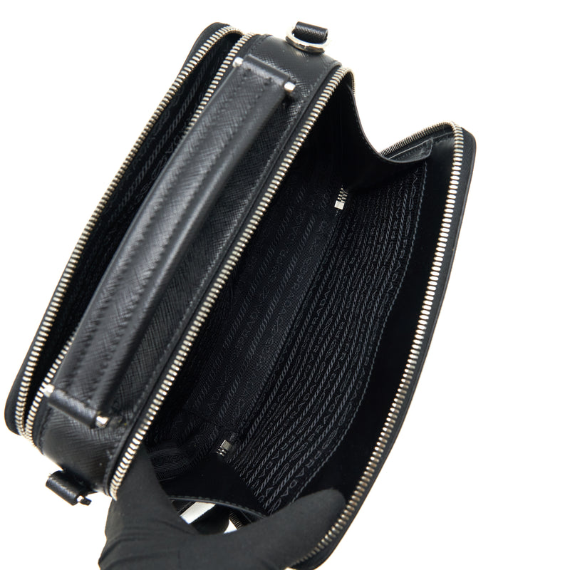 Prada Crossbody Camera Bag Black SHW