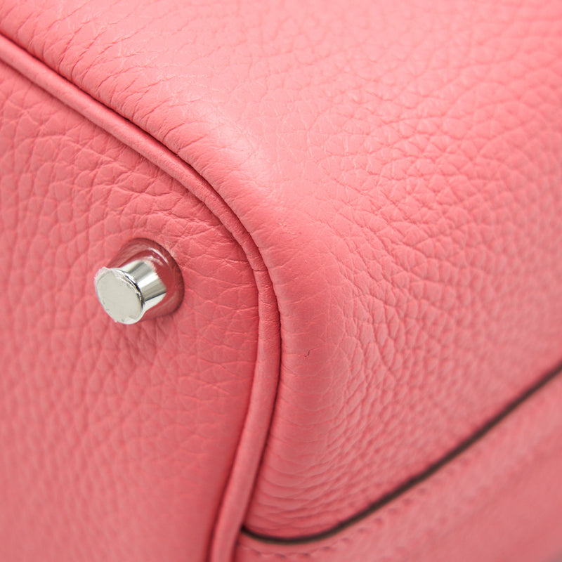 Hermes Picotin 18 Lock Bag Rose Azalee SHW