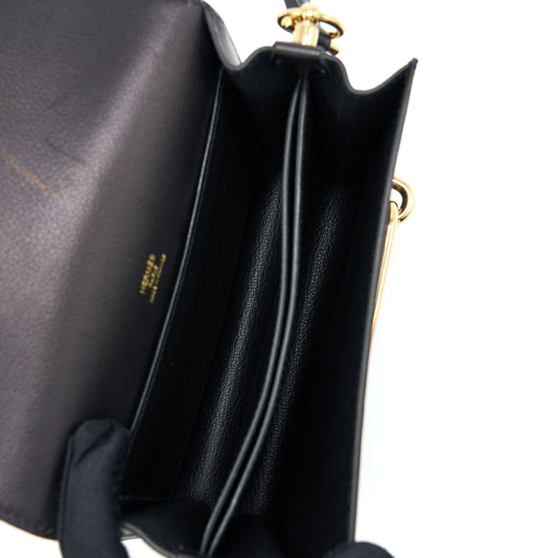 Hermes Mini Roulis Evergrain Black GHW Stamp Y