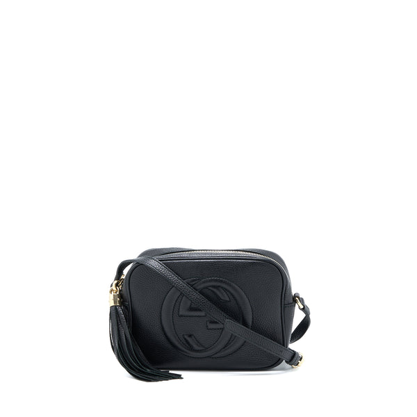 Gucci Soho Disco Camera Bag Calfskin Black GHW
