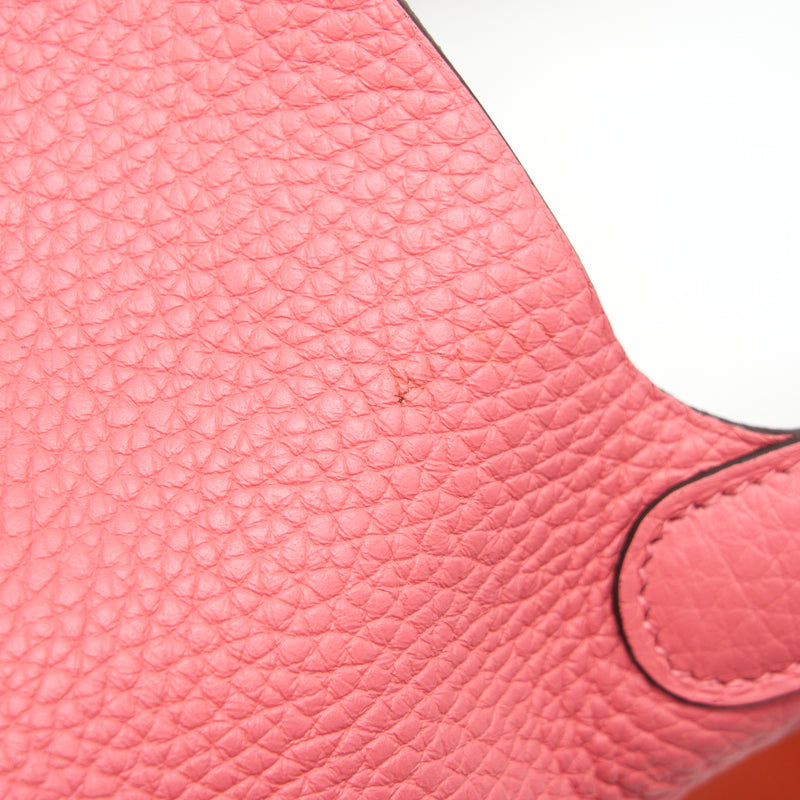 Hermes Picotin 18 Lock Bag Rose Azalee SHW