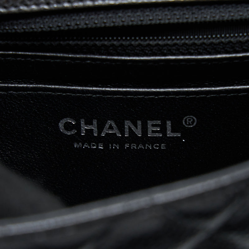 Chanel Classic Mini Square Flap Bag Caviar Black SHW