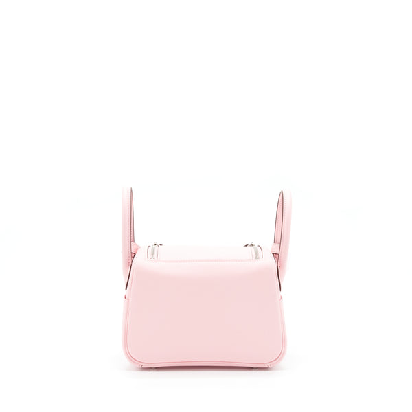 Hermes Mini Lindy Swift 3Q Rose Sakura SHW Stamp U