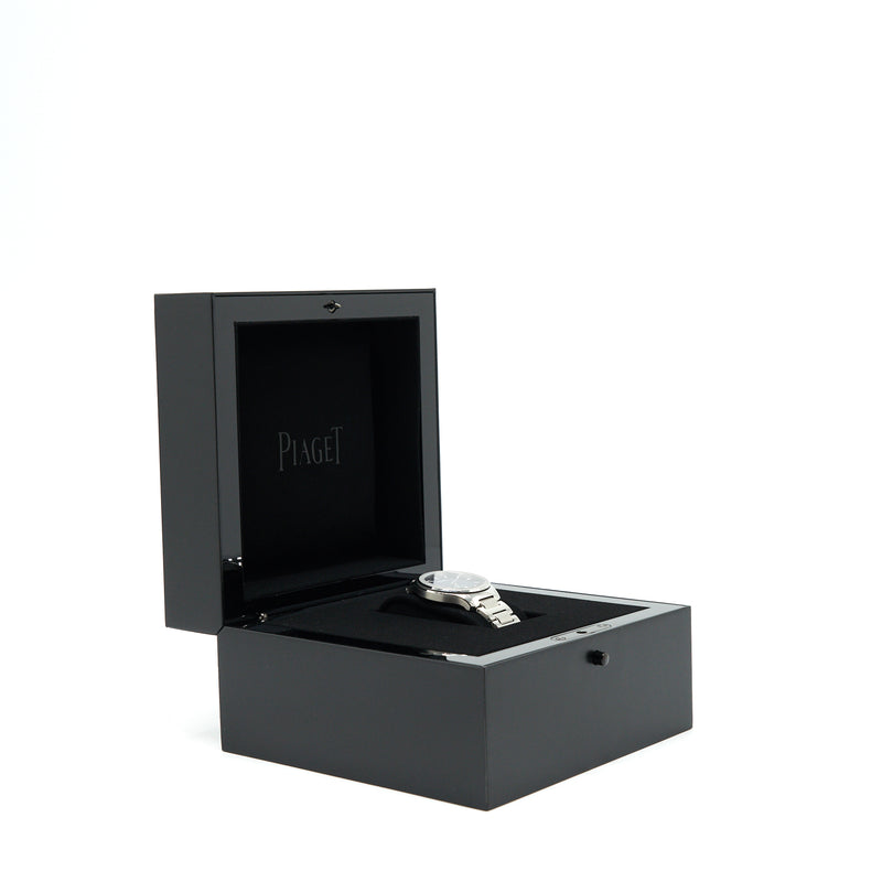 Piaget Polo Date steel Watch 36mm Blue Dial Model G0A46018