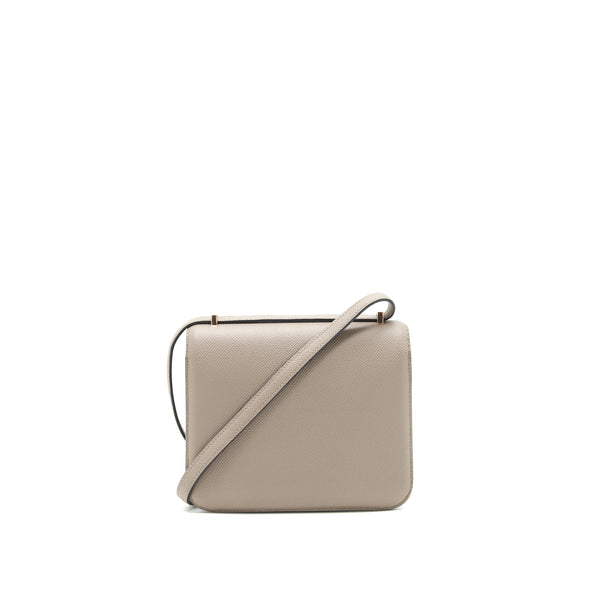 Hermes Mini Constance M8 Gris Asphalt RGHW Stamp A