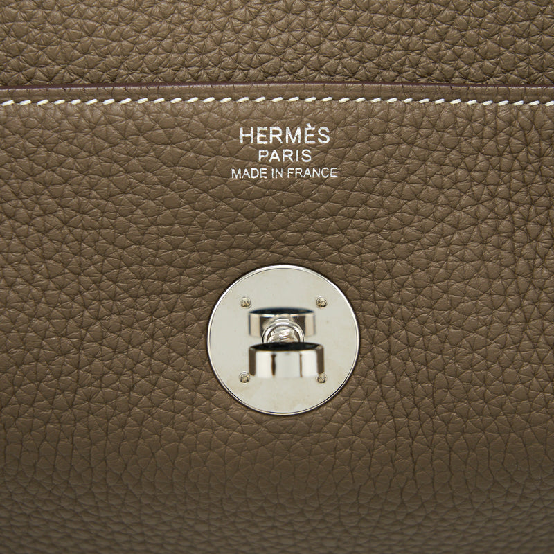 Hermes Lindy 30 Clemence Etoupe SHW Stamp Y
