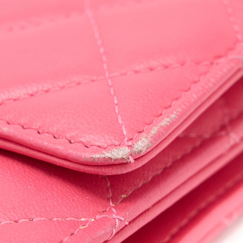 Chanel Trendy CC Wallet On Chain Lambskin Pink LGHW
