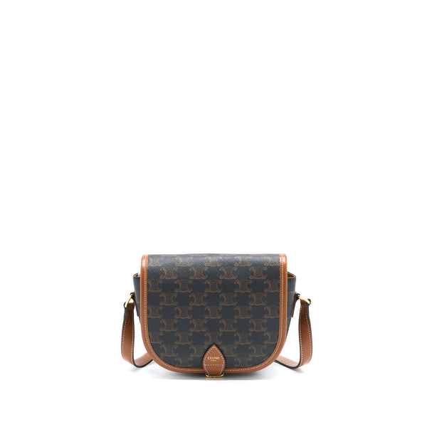 Celine Folco Medium Triomphe Canvas Bag GHW