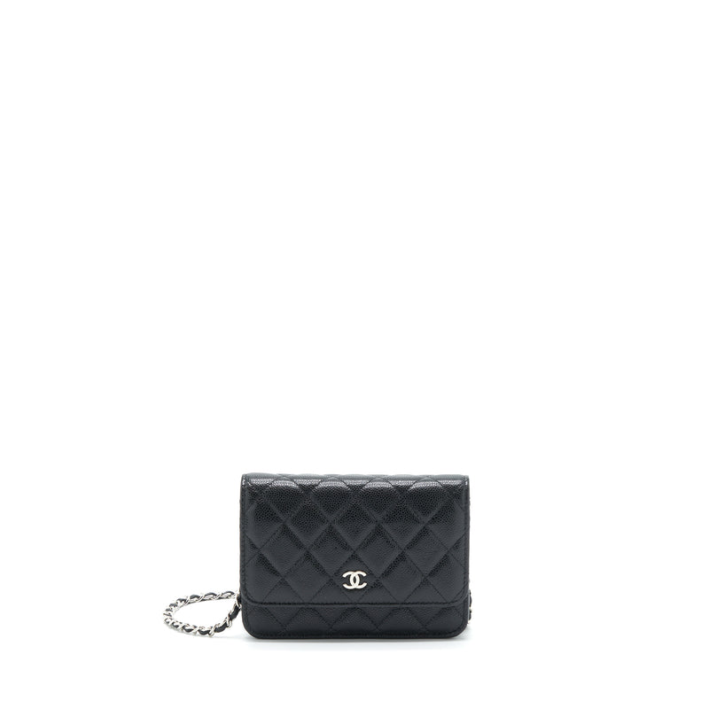 Chanel Mini Wallet On Chain Caviar Black SHW