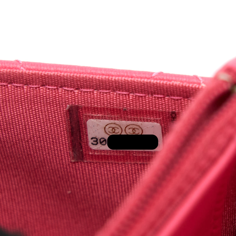Chanel Trendy CC Wallet On Chain Lambskin Pink LGHW