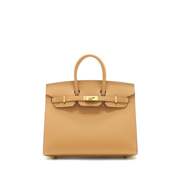Hermes Birkin 25 Sellier Epsom 4B Biscuit GHW stamp Z