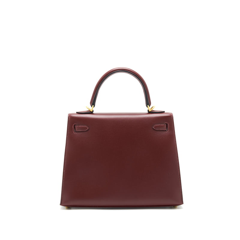 Hermes Kelly 25 Special Order Sombrero Rouge H brushed GHW stamp Y