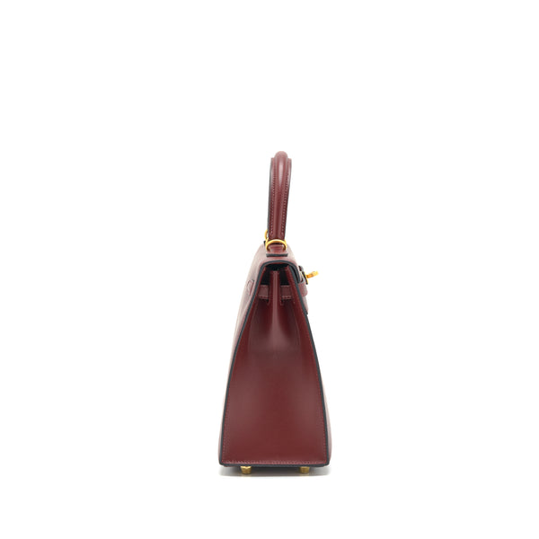 Hermes Kelly 25 Special Order Sombrero Rouge H brushed GHW stamp Y