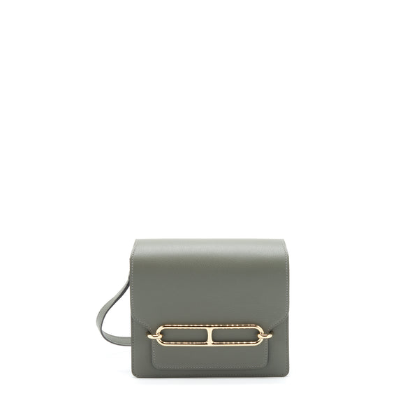 Hermes Mini Roulis Evercolor 0L Gris Meyer GHW Stamp U