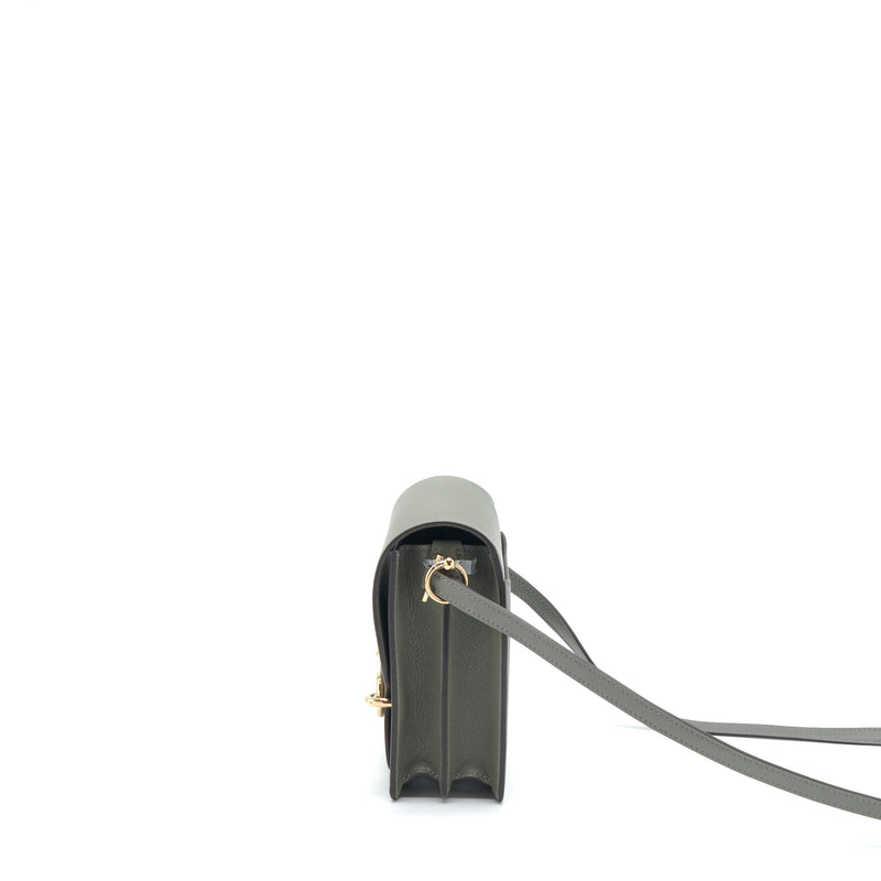 Hermes Mini Roulis Evercolor 0L Gris Meyer GHW Stamp U