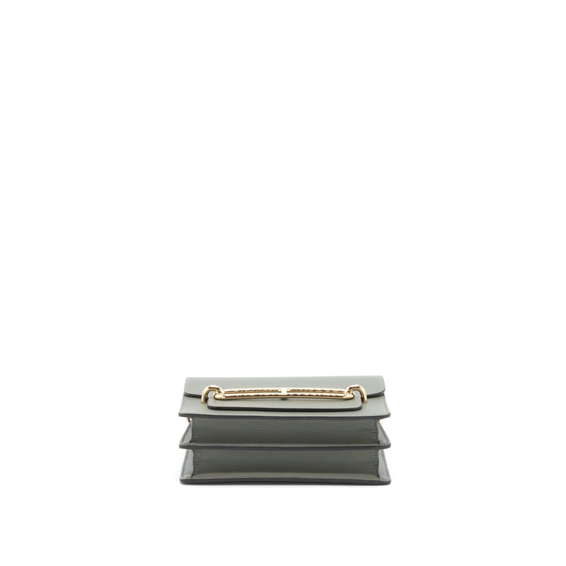 Hermes Mini Roulis Evercolor 0L Gris Meyer GHW Stamp U