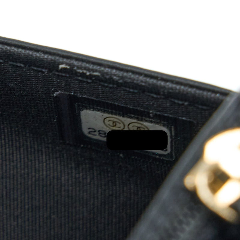 Chanel Boy Wallet On Chain Caviar Black LGHW