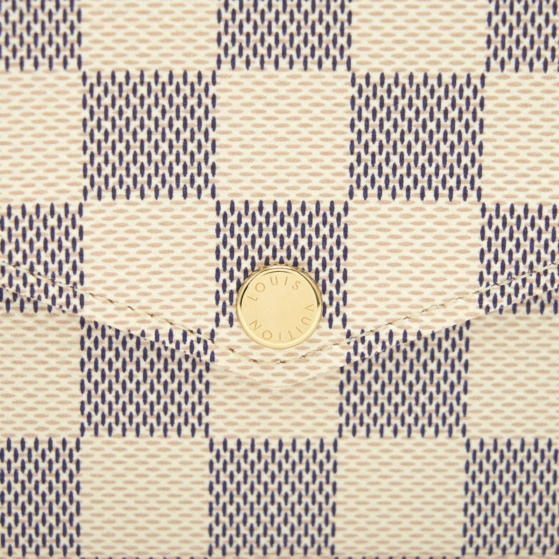 Louis Vuitton Brown, Pattern Print Damier Ebene Pochette Felicie