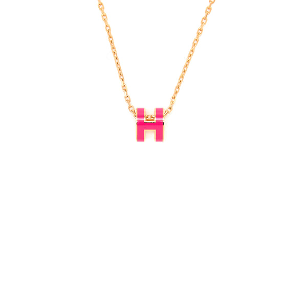 Hermes Mini Pop H Pendant Rose Extreme RGHW