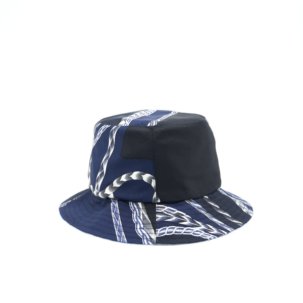 Hermes Size 57 Silk Bucket Hat Multicolour