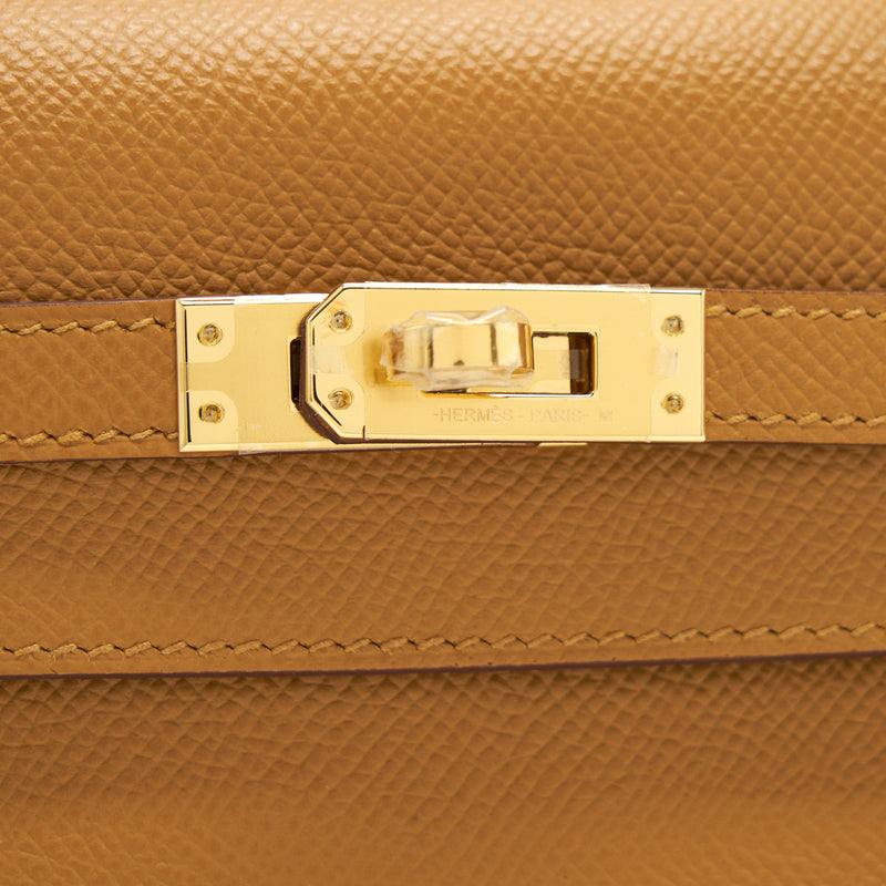 Hermes Kelly 25 Sellier Epsom Leather Sesame GHW Stamp Z