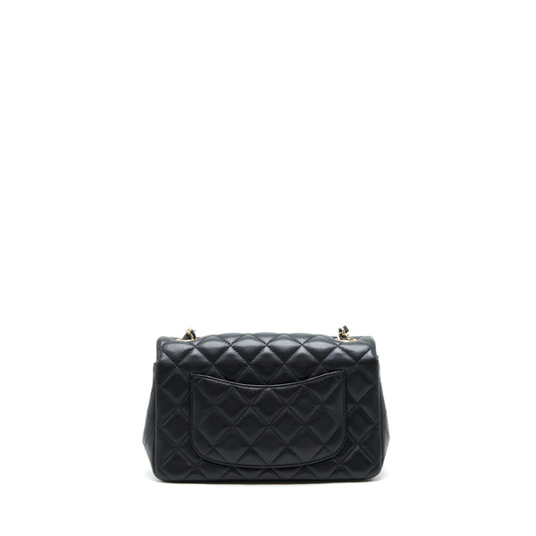 Chanel mini rectangular flap Bag Lambskin Black LGHW