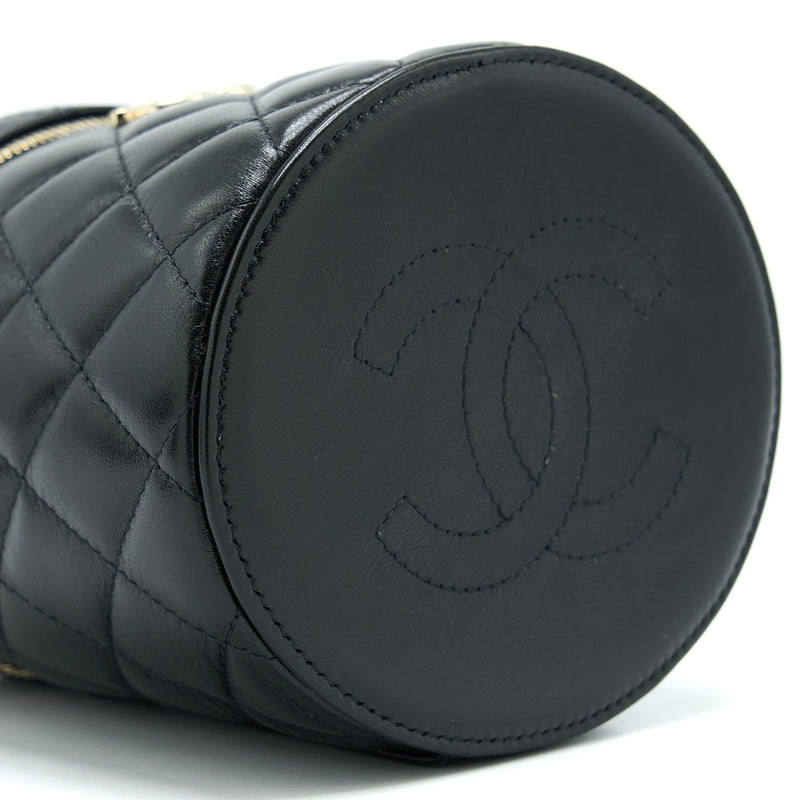 Chanel 22S Top Handle Vanity Lambskin Black LGHW