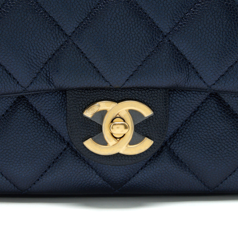 Chanel 21K My Perfect Mini Flap Bag Caviar Black GHW