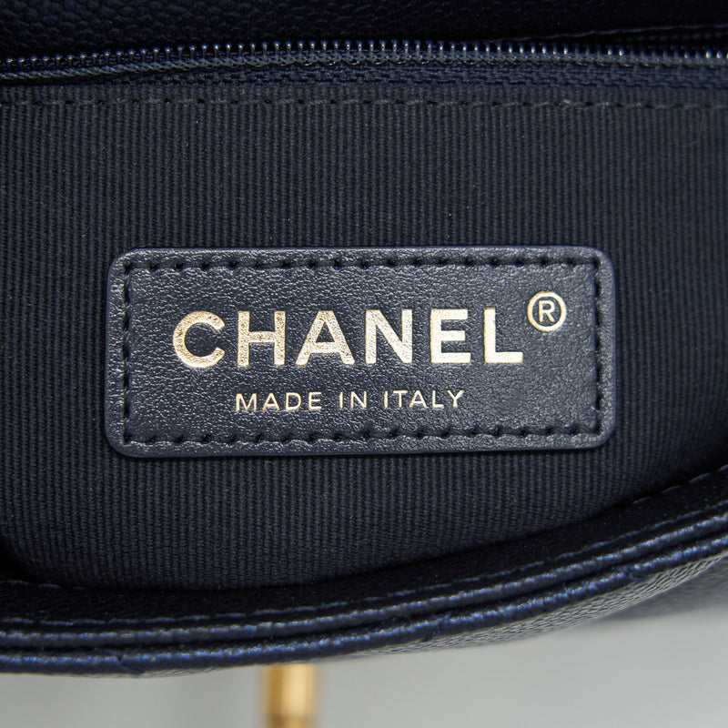 Chanel 21K My Perfect Mini Flap Bag Caviar Black GHW (Microchip)