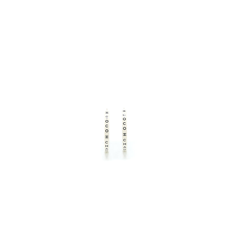 Chanel 2022 Costume Casual Style Earring Black / White
