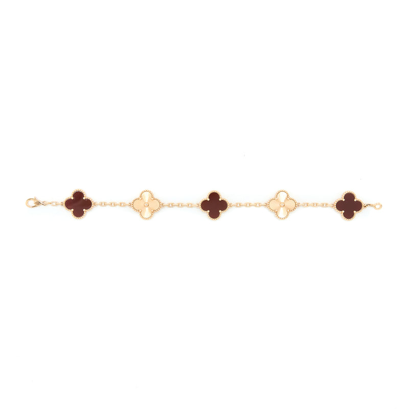 Vca guilloche deals bracelet