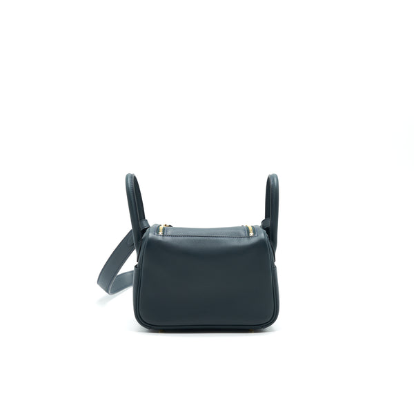 HERMES Mini Lindy Swift V0 Veau Rousseau GHW