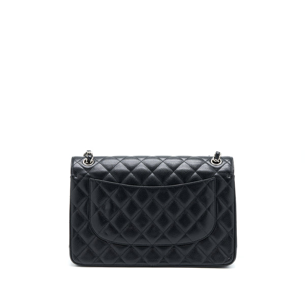 Chanel Classic Jumbo Double Flap Bag Caviar Black SHW
