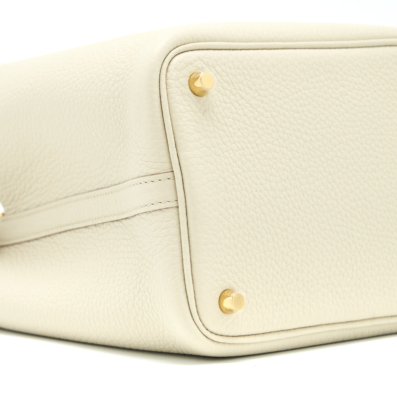 Hermes Picotin 18 Lock Bag Clemence Beton GHW Stamp U