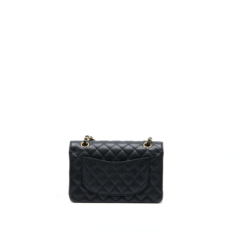 Chanel Small Classic Double Flap Bag Caviar Black GHW (Microchip)