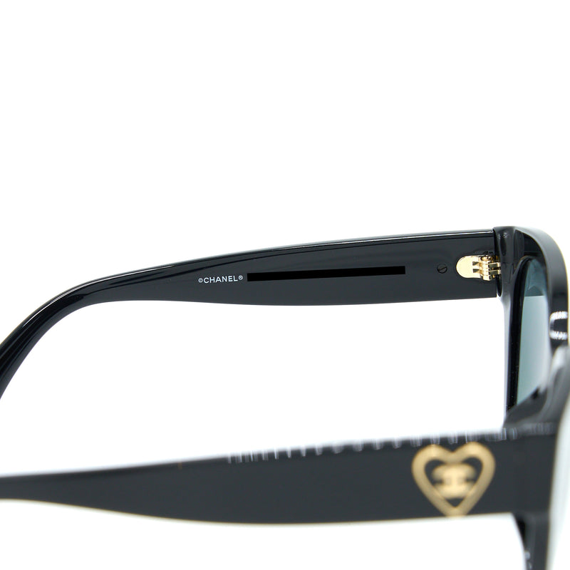 Chanel clearance heart sunglasses