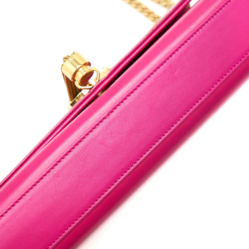 SOLD*Authentic YSL Hot Pink Quilted Bag
