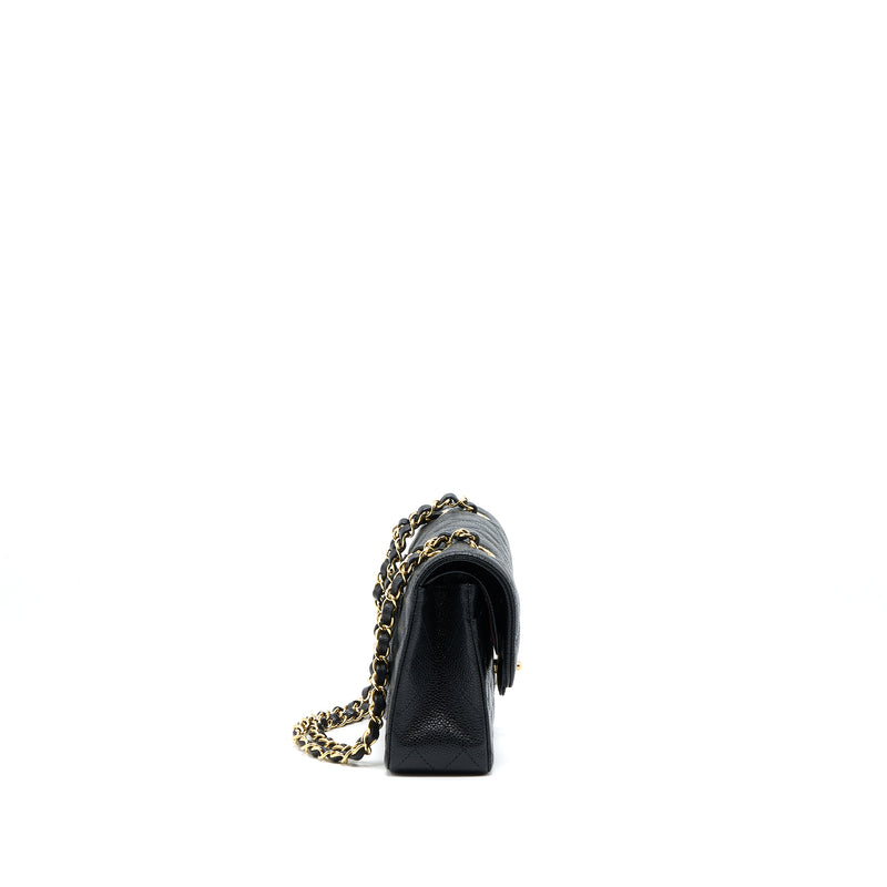 Chanel Small Classic Double Flap Bag Caviar Black GHW (Microchip)