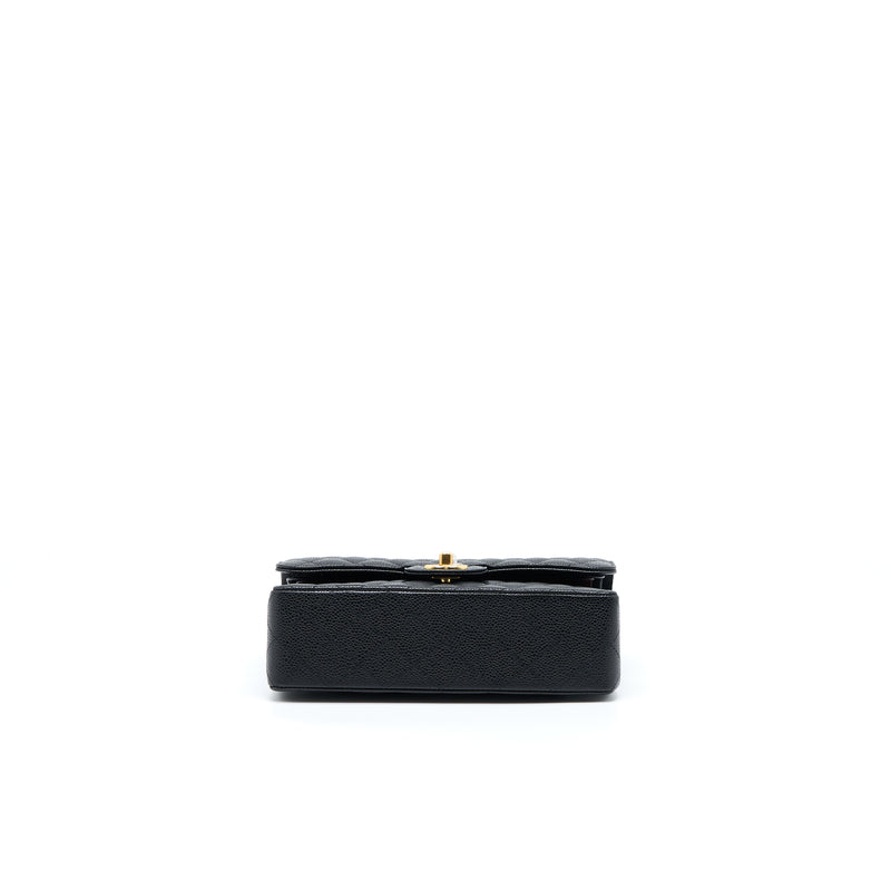 Chanel Small Classic Double Flap Bag Caviar Black GHW (Microchip)