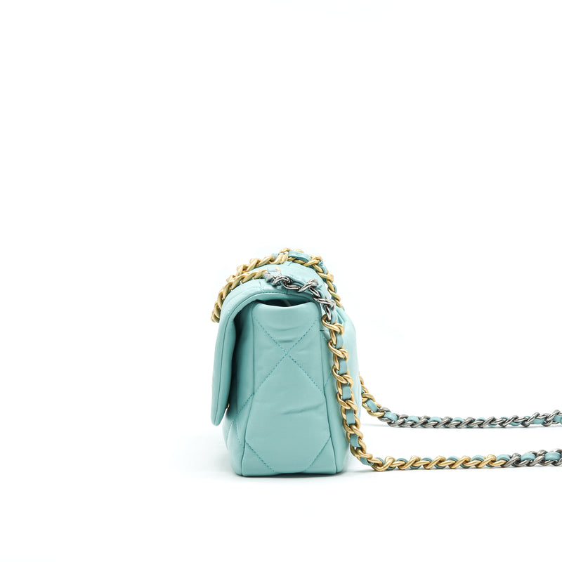 CHANEL SMALL 19 BAG ICE BLUE