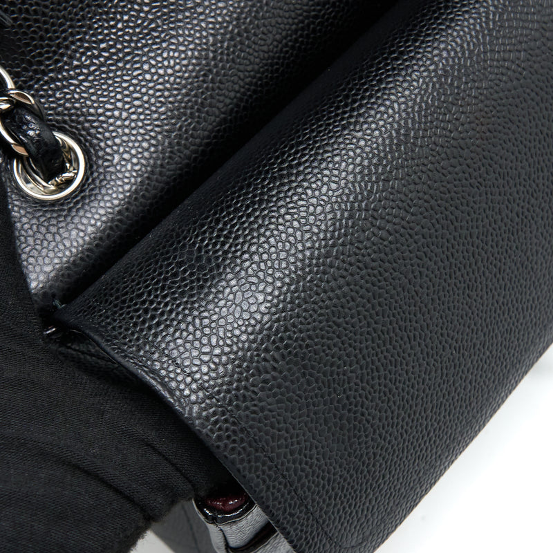 Chanel Jumbo Classic Double Flap Bag Caviar Black SHW