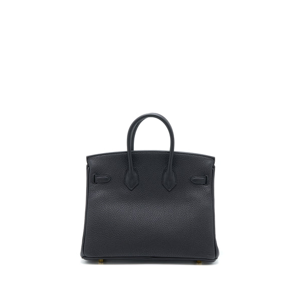 Hermes Birkin 25 Togo Black GHW Stamp Z