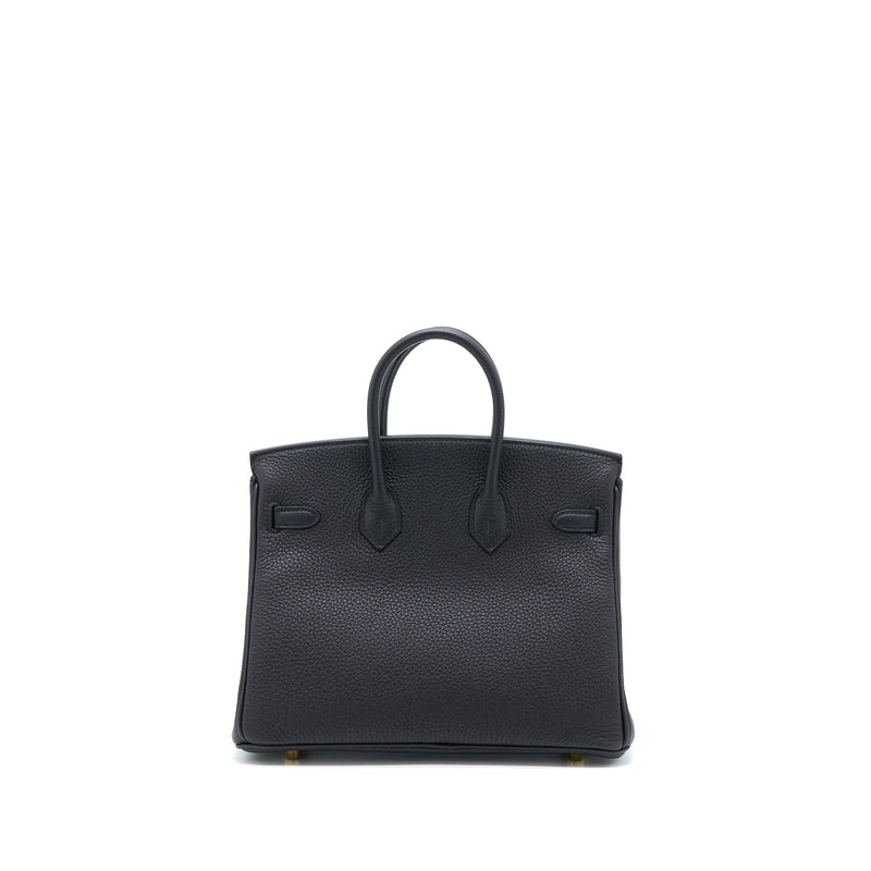 Hermes Birkin 25 Togo Black GHW Stamp Z